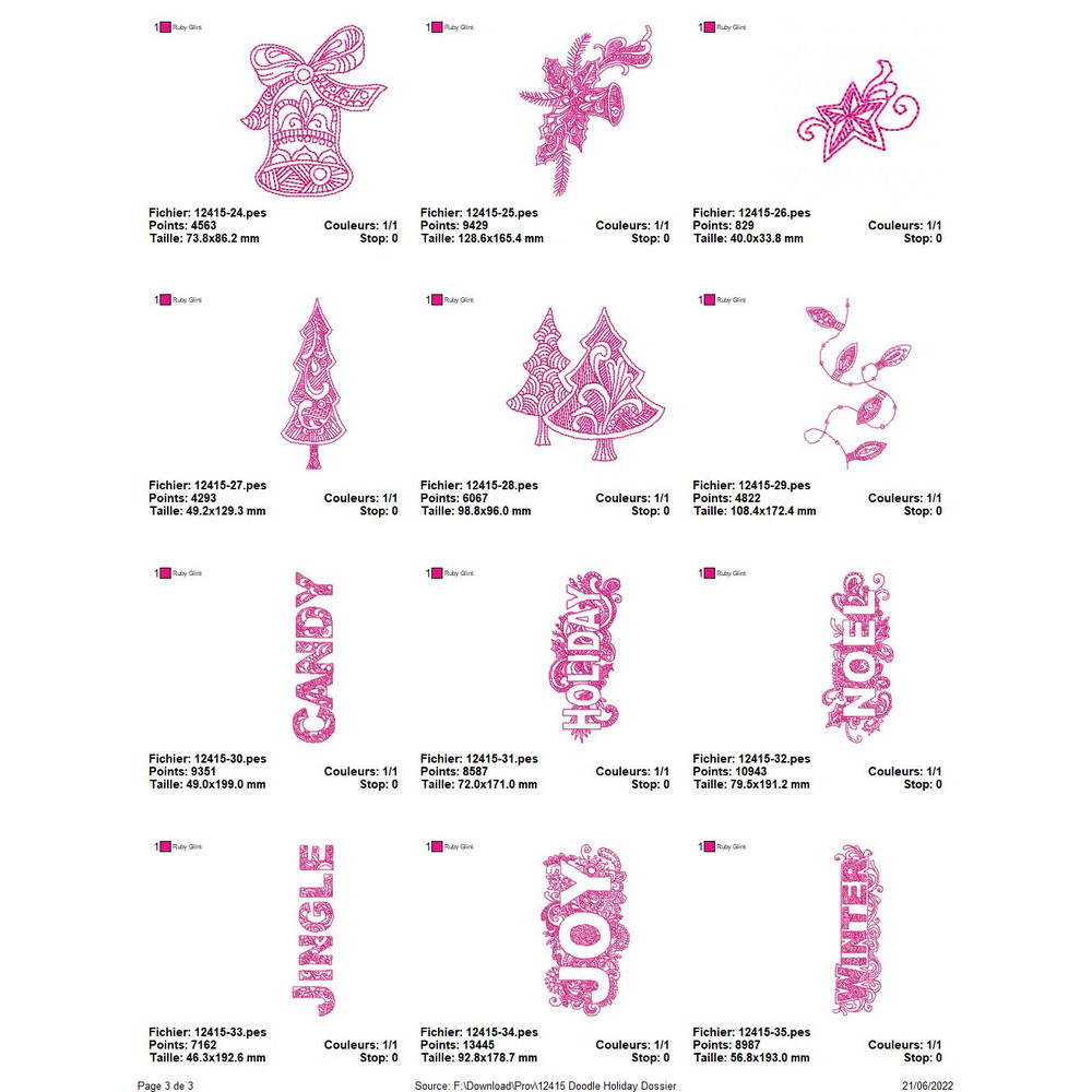 OESD 12415 Doodle Holiday 3