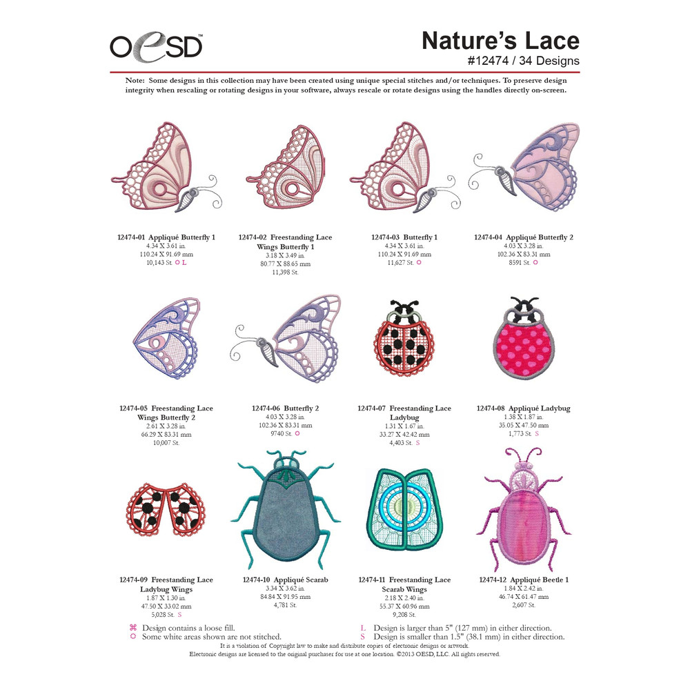 OESD 12474 Natures Lace 0