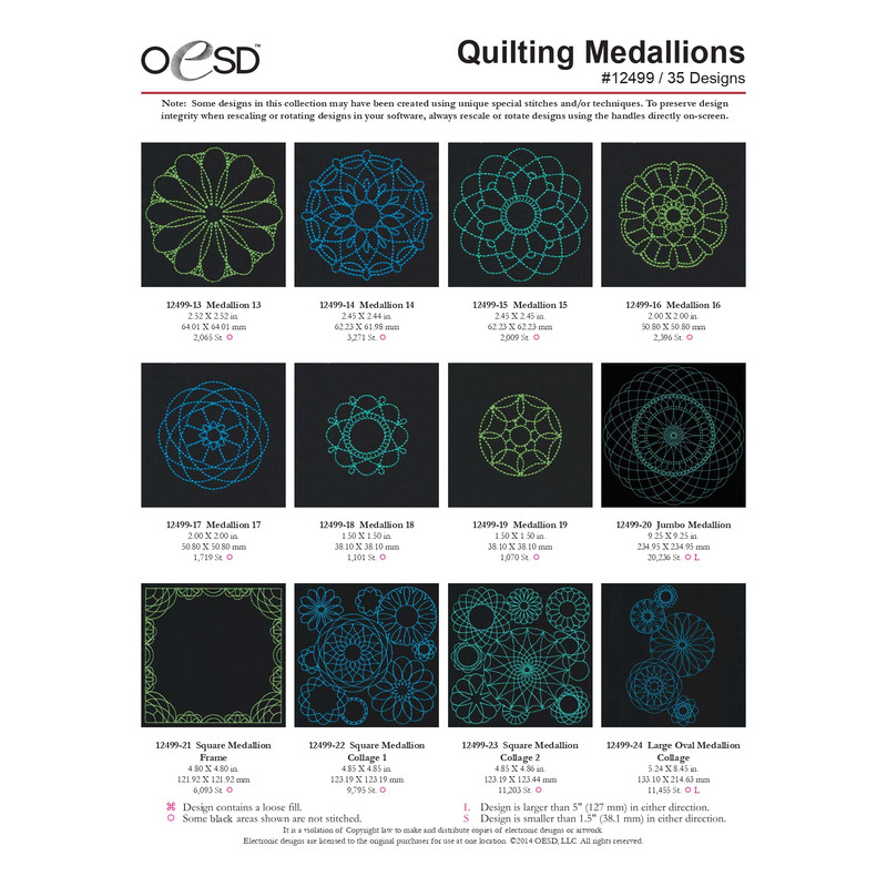 OESD 12499 Quilted Medaillons 1