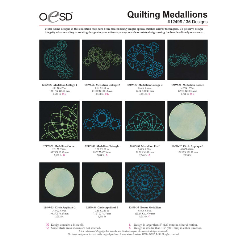 OESD 12499 Quilted Medaillons 2