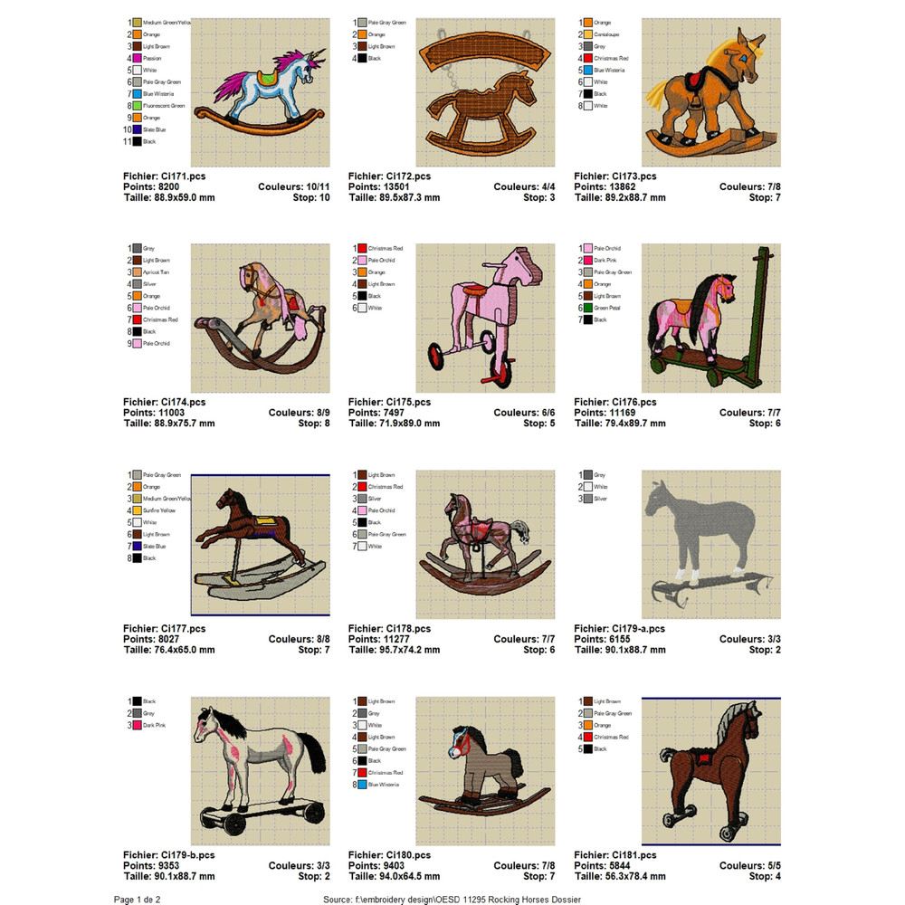 OESD 11295 Rocking Horses 0