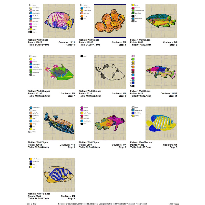 OESD 11297 Saltwater Aquarium Fish 1