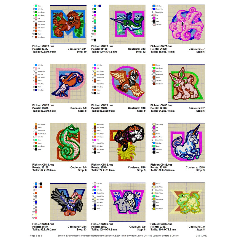 OESD 11415 Loveable Letters 1