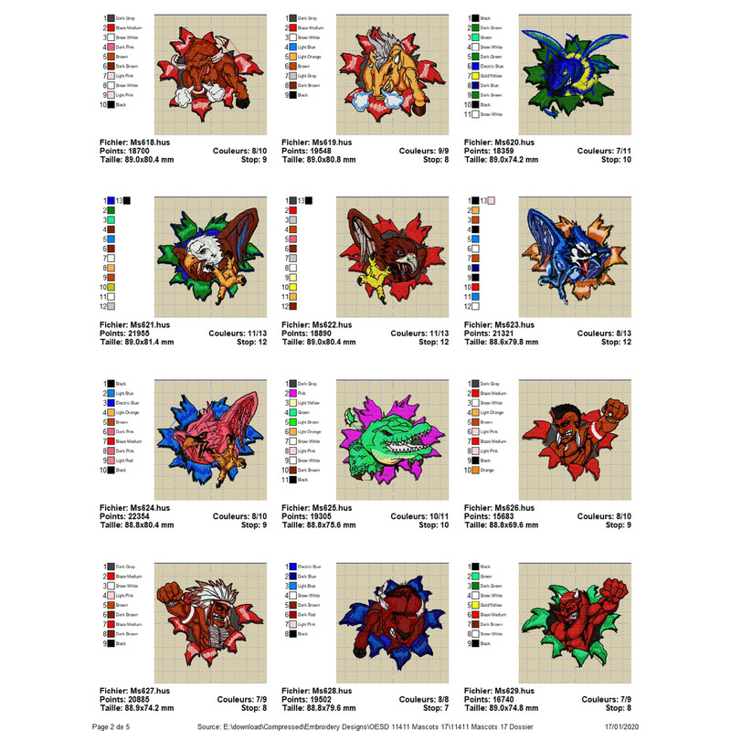 OESD 11411 Mascots 17 1