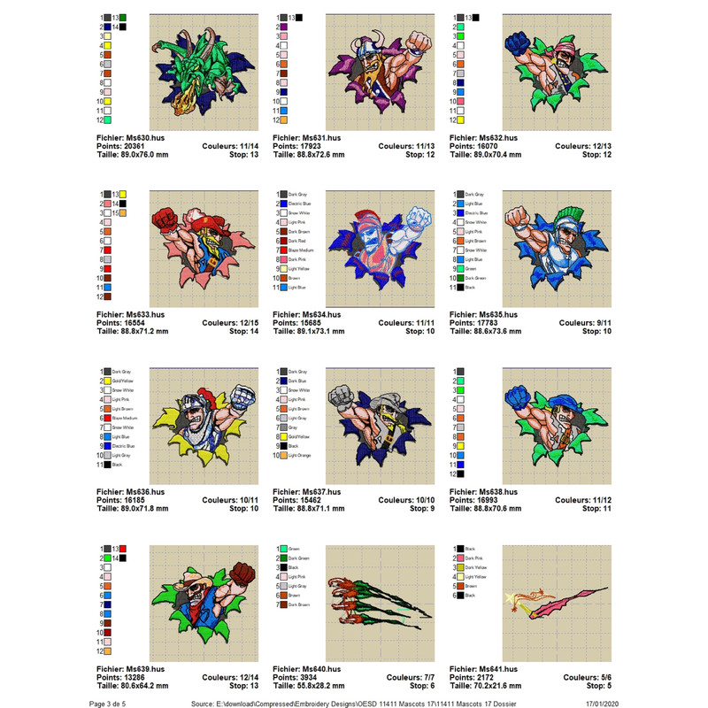 OESD 11411 Mascots 17 2