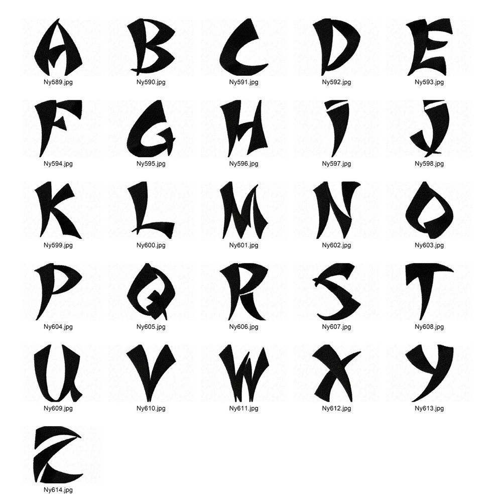 OESD 11751 Asian Letters 0