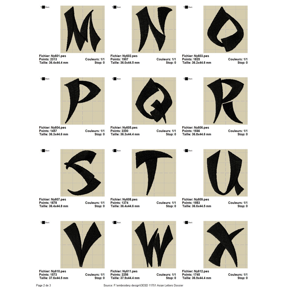 OESD 11751 Asian Letters 2