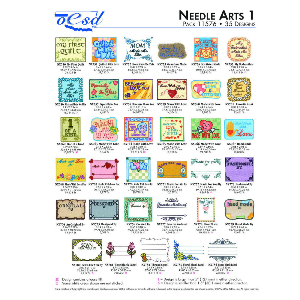 OESD 11576 Needle Art 0