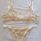 Lingerie Set Beige With White Flower Motif 0