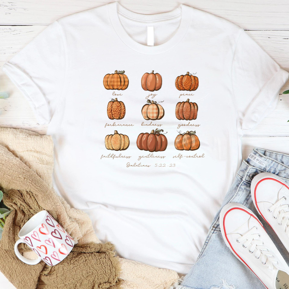 Pumpkin Buffalo Plaid Bible Verse Christian Halloween Jesus Fall Season Autumn HallothanksmasThanks 0