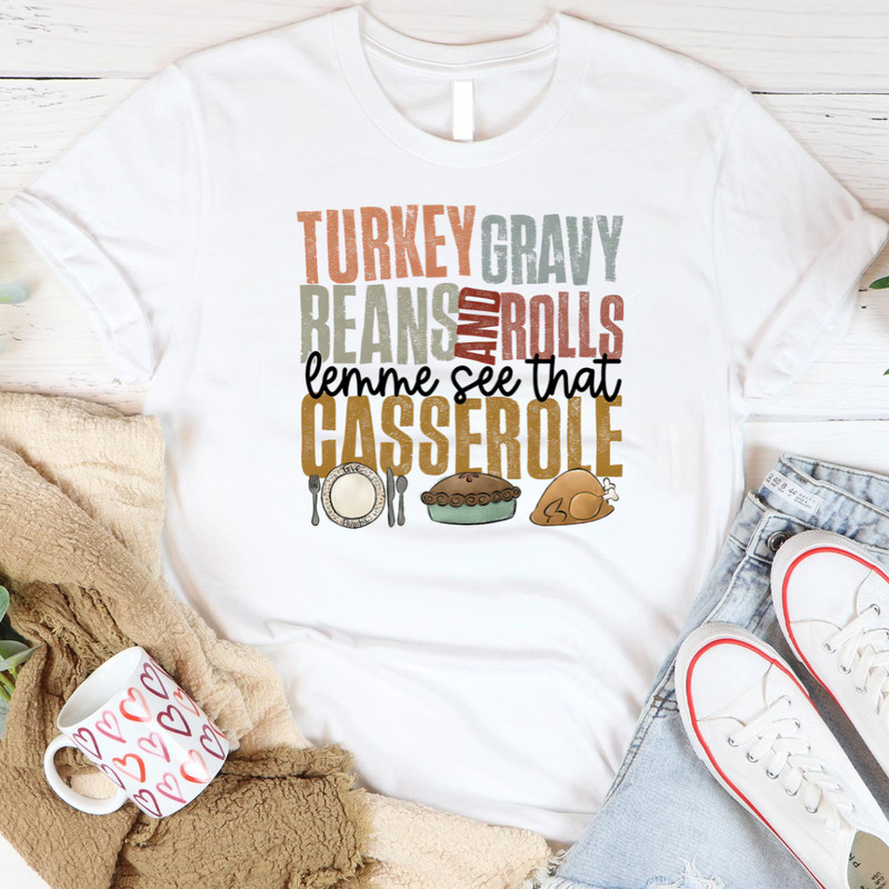 Turkey Gravy Beans And Rolls Let Me See That Casserole Thanksgiving Hallothanksmas 2 PNG 1