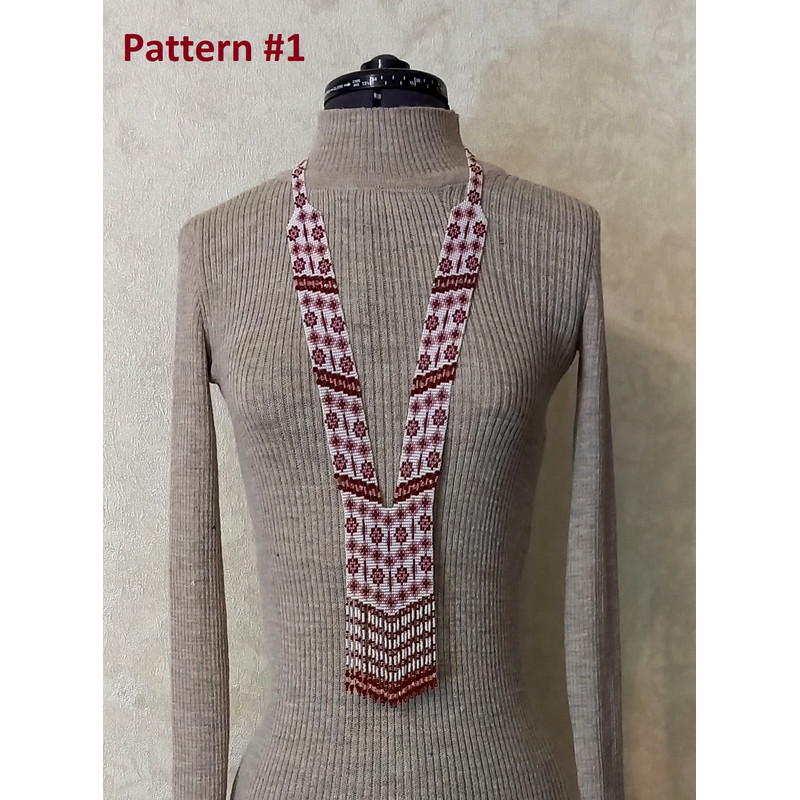 Bead Loom Patterns GerdanSplitLoom Necklace Beaded Sautoir Beading Loom Only Patterns Instant Download PDF 2