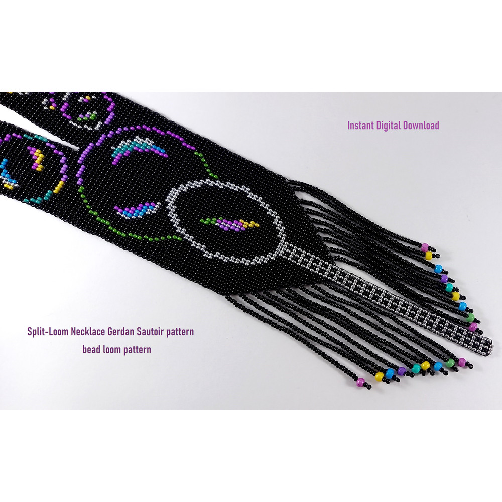 Gerdan SplitLoom Necklace Pattern Bead Loom Weaving Loom Only Patterns Instant Download PDF Fail 4