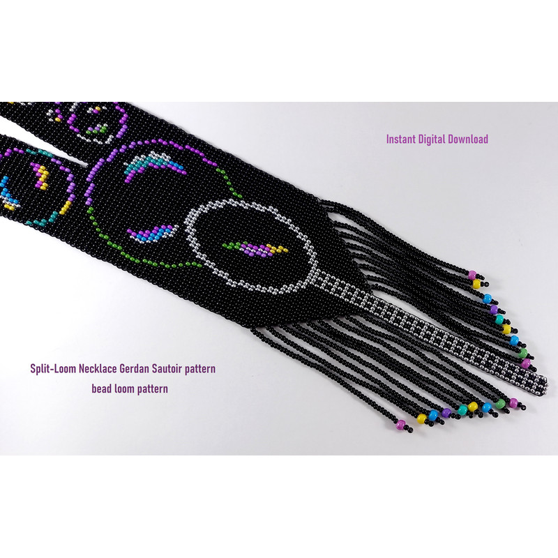 Gerdan SplitLoom Necklace Pattern Bead Loom Weaving Loom Only Patterns Instant Download PDF Fail 4