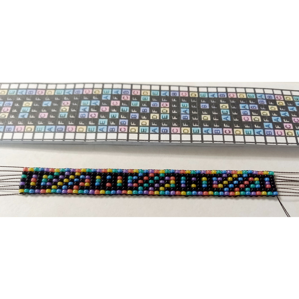 Gerdan SplitLoom Necklace Pattern Bead Loom Weaving Loom Only Allia1 Pattern Instant Download PDF 3