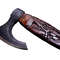 Gift For Him Handcrafted SnakeHead Viking Axe Engraved Stainless Steel Blade Carved Wooden Handle 4