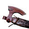 Gift For Him Handcrafted SnakeHead Viking Axe Engraved Stainless Steel Blade Carved Wooden Handle 13