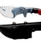 Gift For HimHandmade Full Tang Tactical Hunting Knife With Serrated Blade Leather Sheath 1