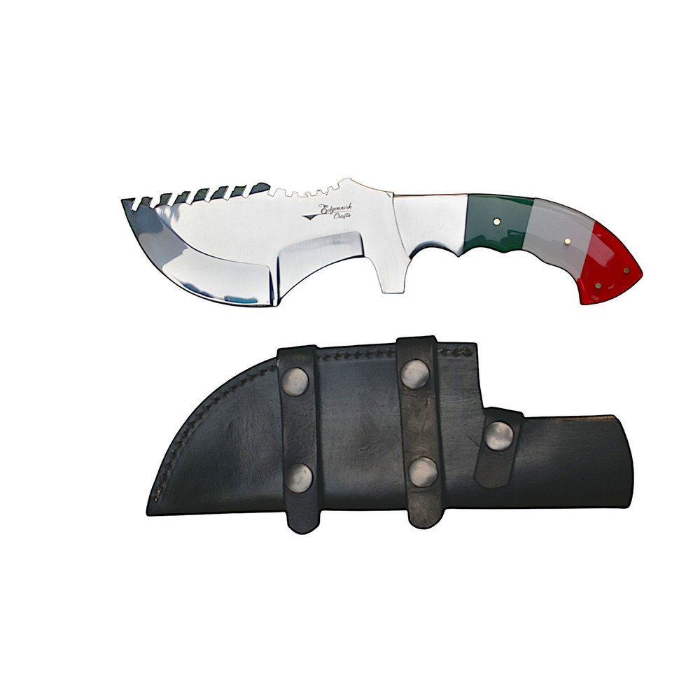 Handmade Gift For Him Full Tang Tactical Hunting Knife With RazorSharp Blade Leather Sheath 1