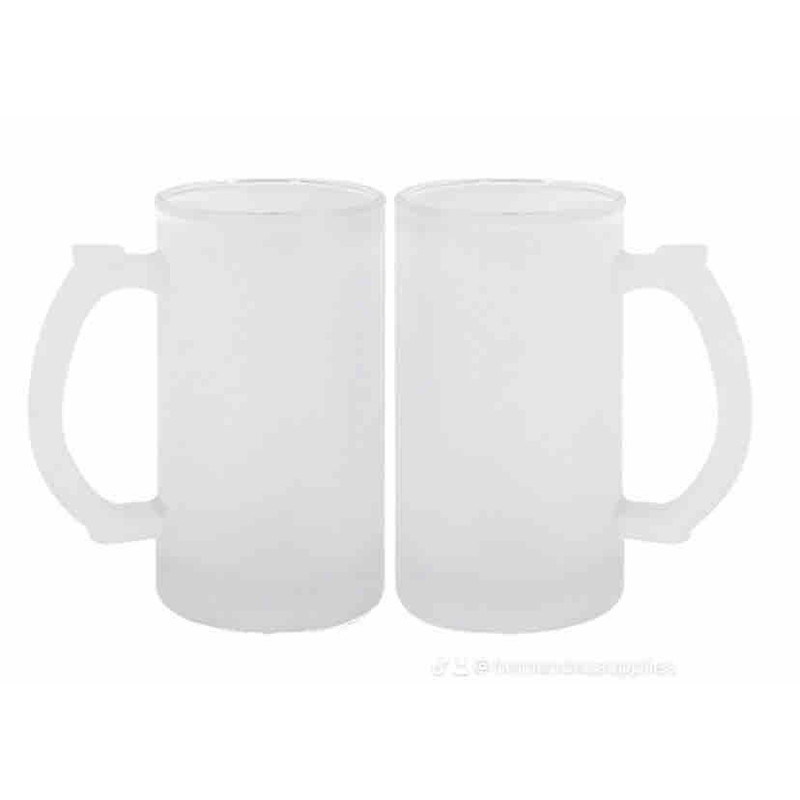 16oz Sublimation Beer Mug Frosted 0