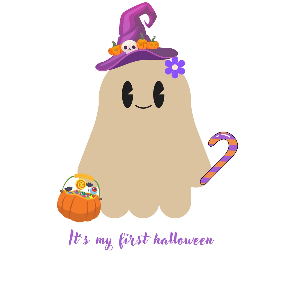Its My First Halloween Ghost Png 0