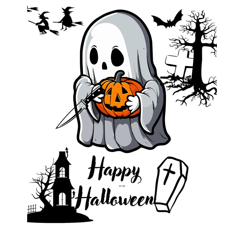 Black And White Halloween Png 0