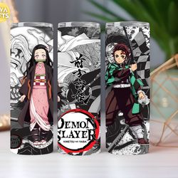 demon slayer tumbler 20oz &30oz tumbler wrap, tumbler sublimation, best seller tumbler, popular tumbler wrap