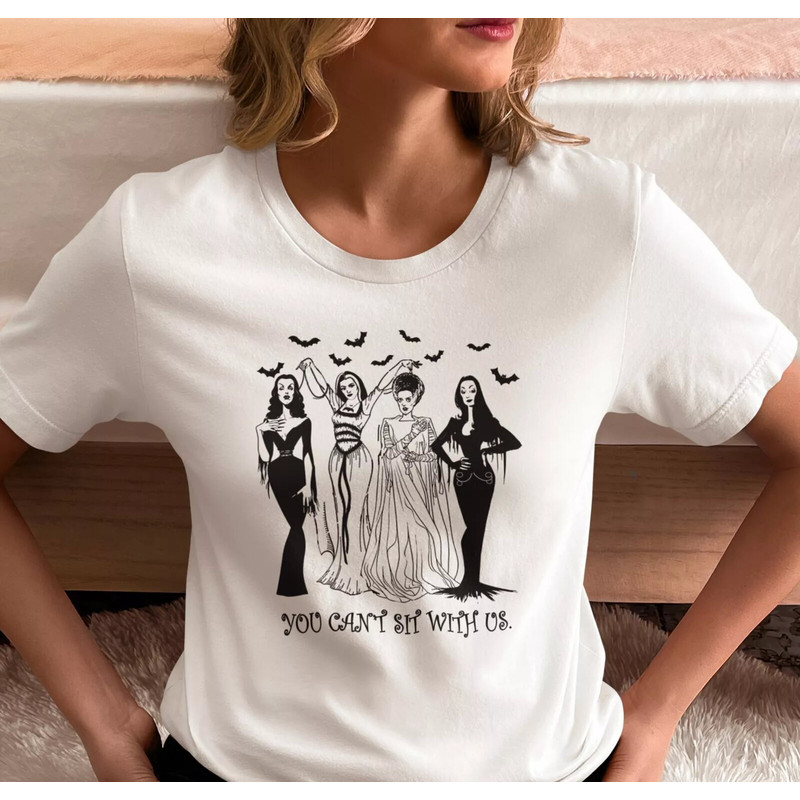 Women Of Horror White Shirt Double Extra Large Mean Girls Halloween White Shirt Double Extra Fll Clothing Cute Halloween 1