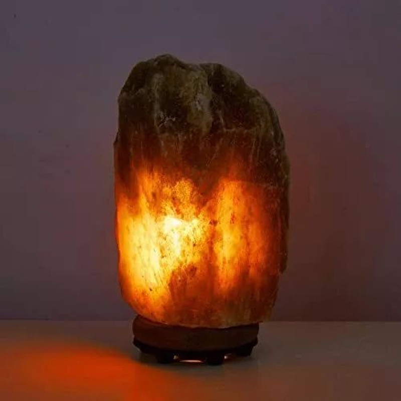 Grey Himalayan Natural Rock Salt Crystal Lamp 2