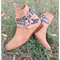 Handmade Camel Brown Color Original Suede Stylish High Ankle Rounded Embroided Strap With Steel Chain Jodhpurs Boots 0