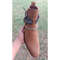 Handmade Camel Brown Color Original Suede Stylish High Ankle Rounded Embroided Strap With Steel Chain Jodhpurs Boots 5