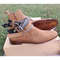 Handmade Camel Brown Color Original Suede Stylish High Ankle Rounded Embroided Strap With Steel Chain Jodhpurs Boots 6