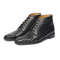 Handmade Black Color Genuine Crocodile Textured Leather Stylish Lace Up Chukka Dress Shoes 3