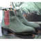 Handmade Green Color Original Suede Stylish Ankle High Chelsea Dress Boots 1
