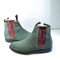 Handmade Green Color Original Suede Stylish Ankle High Chelsea Dress Boots 3