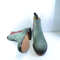 Handmade Green Color Original Suede Stylish Ankle High Chelsea Dress Boots 5