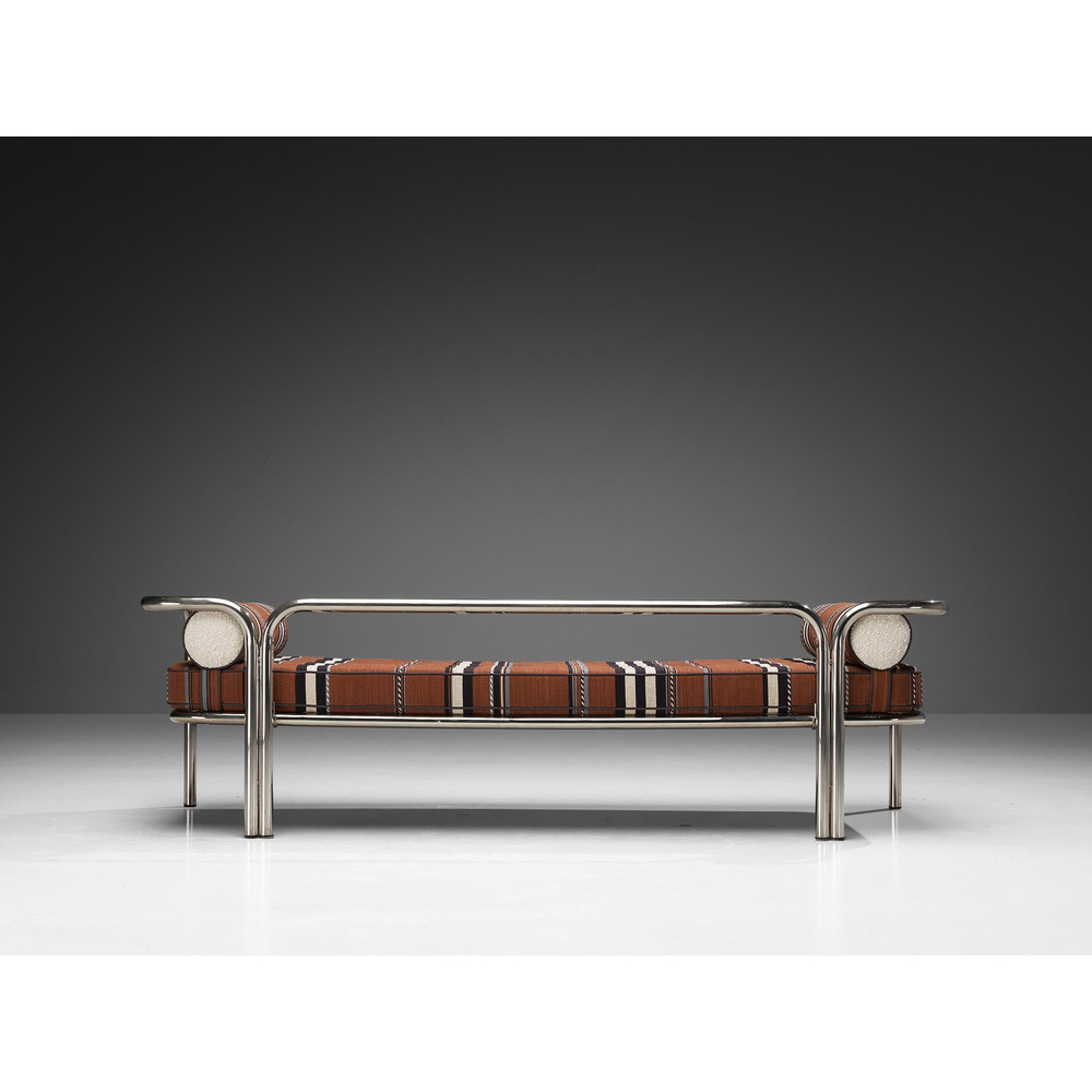 Gae Aulenti For Poltronova Locus Solus Daybed In ChromePlated Steel 5