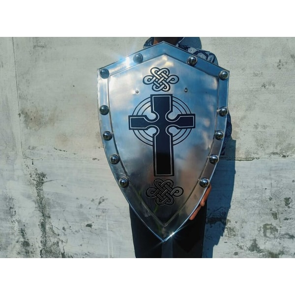 Medieval Knight Cross Shield, Medieval Knight Crusader Cross | Inspire ...