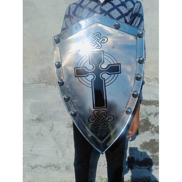 Medieval Knight Cross Shield, Medieval Knight Crusader Cross | Inspire ...