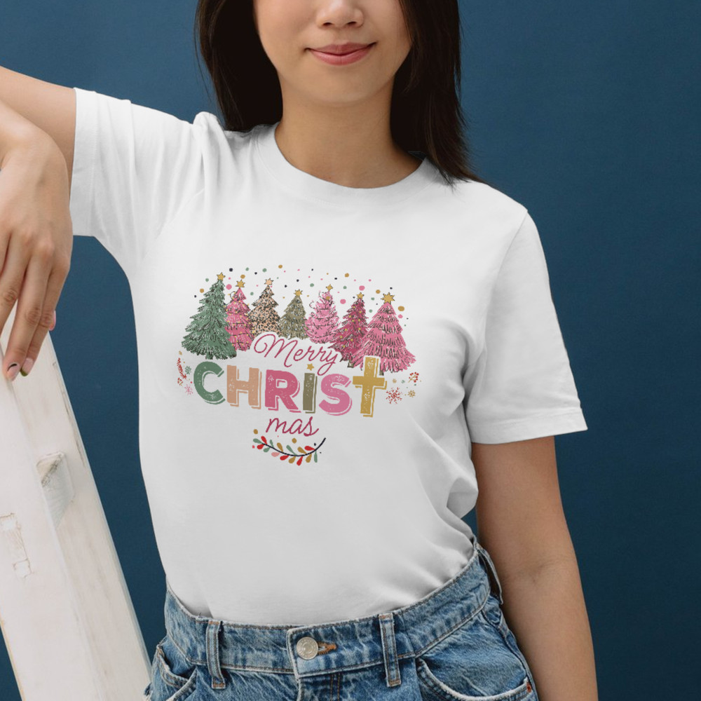 Christian Christmas PNG For Sublimation Rustic Merry Christmas Sublimation Christmas Tree Farm Png 1