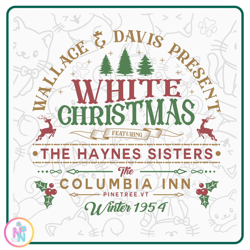 White Christmas Movie 1954 SVG PNG Christmas Vacation SVG 0