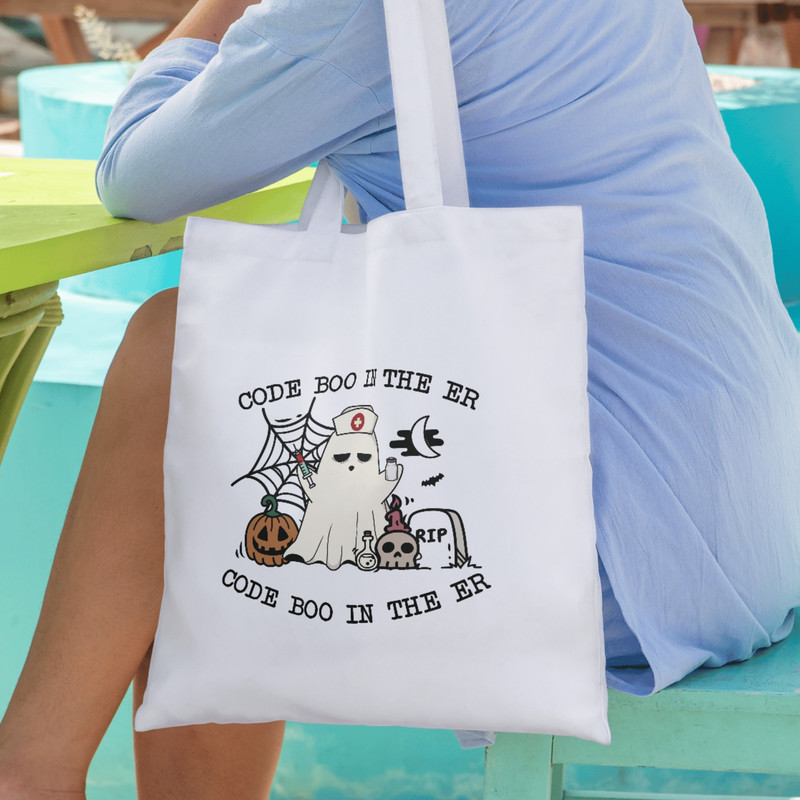 Ghost ER Nurse Svg Spooky Nurse Svg Halloween N PNG Sublimation Design Digital Download 2