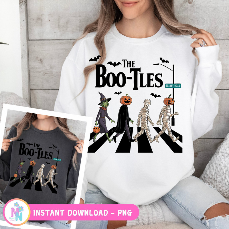The Bootles Parody Halloween Png Trick Or Treat Digital Downloads Abbey Road Sublimation Design Vampire Witch Mummy 1