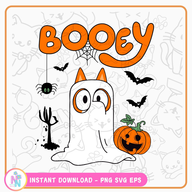 Blueyy Halloween Shirt Png File For Cricut DIGITAL FILE 0