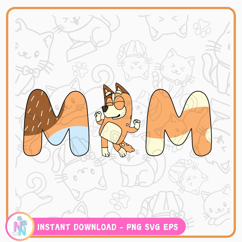 Bluey MOM PNG Bluey Family PNG Bluey Cool Moms Club Png 0