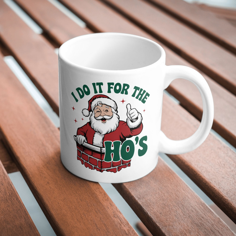 Funny Christmas Shirt Ideas SVG PNG Santa Face Shirt Rude Christmas Shirt I Do It For The Hos Santa 2