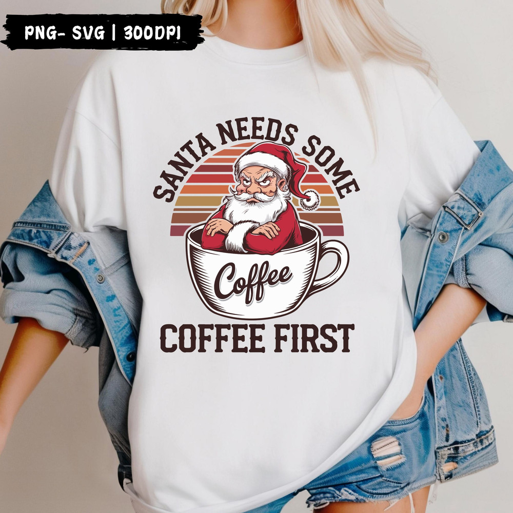 Grumpy Santa Claus PNG A Funny And Unique Holiday Design 3