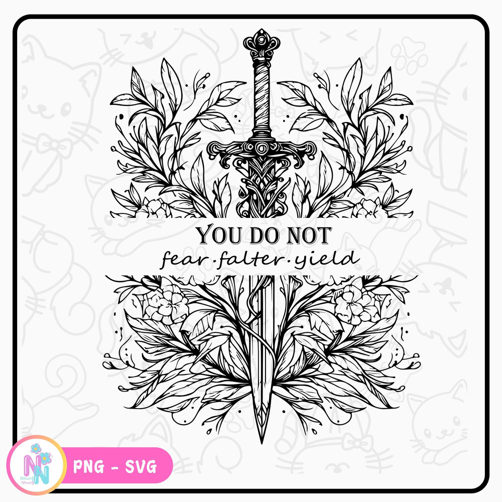You Do Not Yield Throne Of Glass Svg Png Throne Of Glass Merch Shirts Design 0