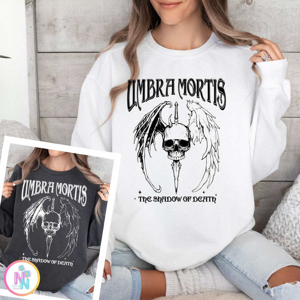 Umbra Mortis Shirt Design Orion Hunt Athalar SJM Bookish Fan Merch 1