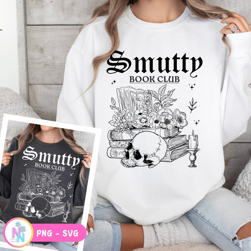 Smutty Book Club SVG PNG Book Shirt Png Funny Book Lover Gift Svg 1